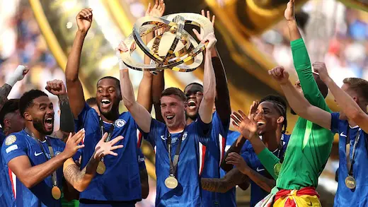 🏆 تشيلسي يتوج بطلاً لكأس العالم للأندية بفوز ساحق على بي اس جي